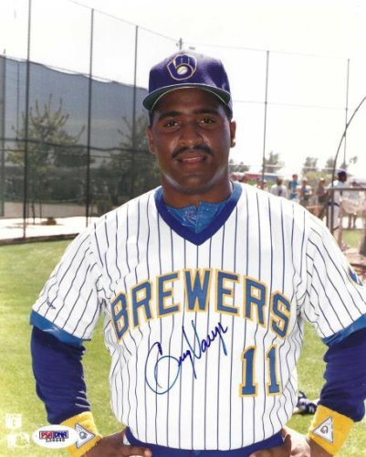 Greg Vaughn Autographed Signed 8X10 Milwaukee Brewers Photo PSA/DNA - Autographs