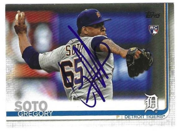 Gregory Soto Autographed Signed Detroit Tigers 2019 Topps Card - Autographs