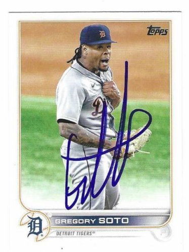 Gregory Soto Autographed Signed Detroit Tigers 2020 Topps Card - Autographs