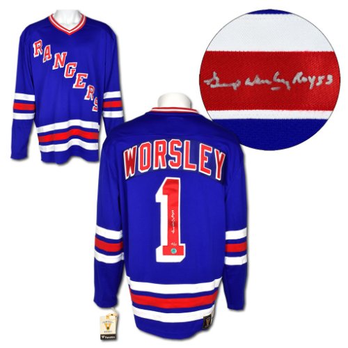 Gump Worsley Autographed Signed New York Rangers Fanatics Breakaway Jersey