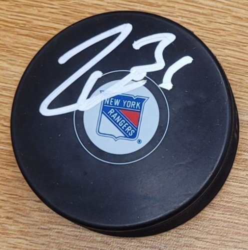 Gump Worsley Autographed Signed New York Rangers Hockey Puck - Autographs
