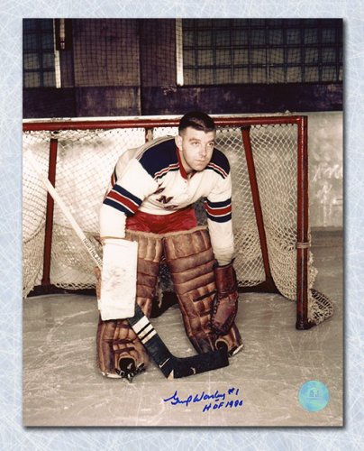 Gump Worsley New York Rangers Autographed Signed Goalie 8x10 Photo