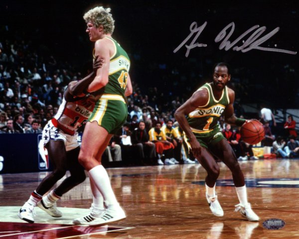 Gus Williams Autographed Signed 8X10 Photo Seattle Sonics Mcs Holo #106819 