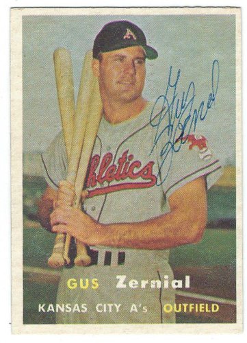 Gus Zernial Autographed Signed 1957 Topps Card - Autographs