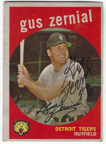Gus Zernial Autographed Signed Detroit Tigers 1959 Topps Card - Autographs