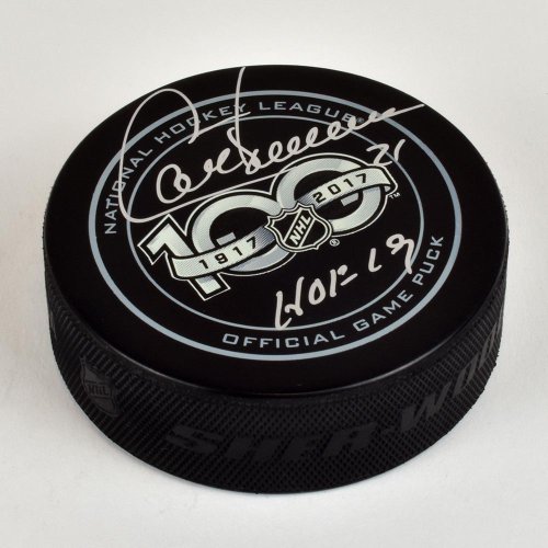 Guy Carbonneau NHL Centennial Season Autographed Signed 100 Years Official Game Puck