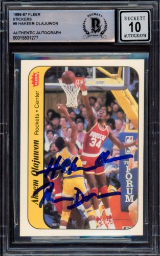 Eminence Hakeem Olajuwon Auto 直筆サイン Hakeem Olajuwon 2024-25 Panini Court Kings Brush Strokes