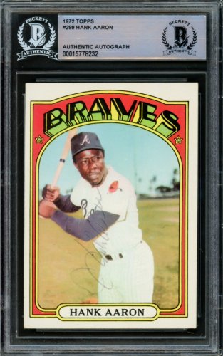 Hank Aaron 2000 Topps #44 - Milwaukee Brewers, Atlanta Braves at 's  Sports Collectibles Store