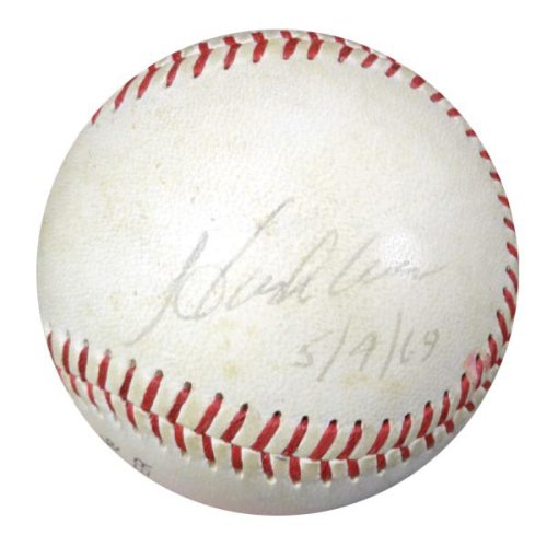 Hank Aaron Autographed Signed Baseball Atlanta Braves "5/9/69" Vintage Signature PSA/DNA 