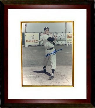 Hank Bauer Autographed Signed New York Yankees Color 8x10 Photo Custom Framing (deceased) 