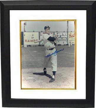 Hank Bauer Autographed Signed New York Yankees Color 8x10 Photo Custom Framing (deceased) 