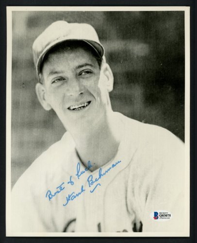 Hank Behrman Autographed Signed 8X10 Photo Brooklyn Dodgers "Best Of Luck" Beckett Beckett 