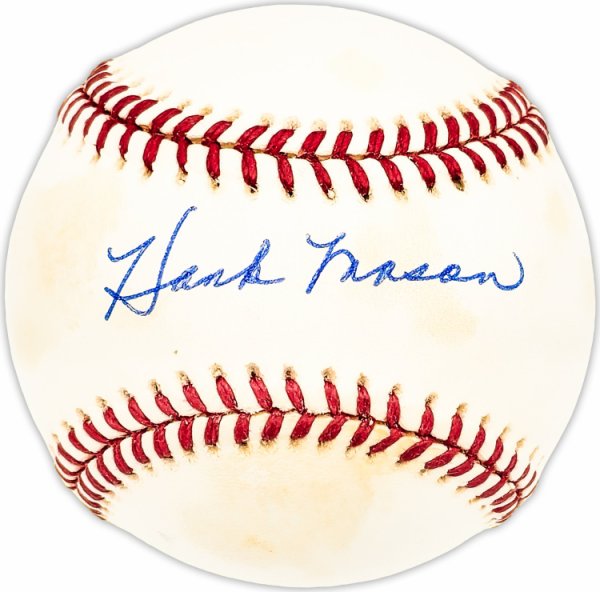 Hank Mason Autographed Signed Official Nl Baseball Philadelphia Phillies Beckett Beckett Qr #Bm25482 