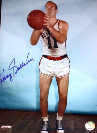 Harry Gallatin Autographed Signed 11" X 14" New York Knicks Photo - Autographs 