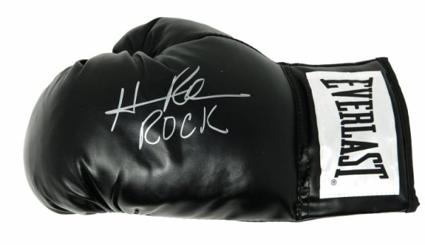 Hasim Rahman Autographed Signed Everlast Black Boxing Glove w/Rock 