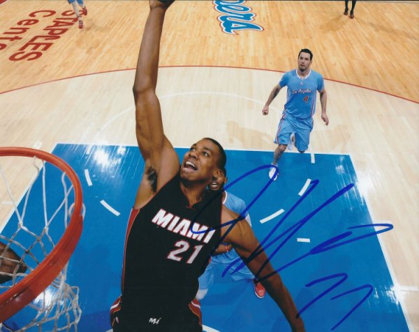 Hassan Whiteside Autographed Signed 8X10 Miami Heat Photo - Autographs 