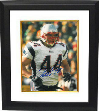 Heath Evans Autographed Signed New England Patriots 8x10 Photo Custom Framing - COA 