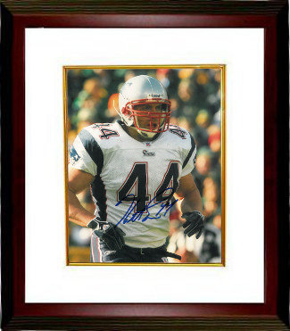 Heath Evans Autographed Signed New England Patriots 8x10 Photo Custom Framing - COA 