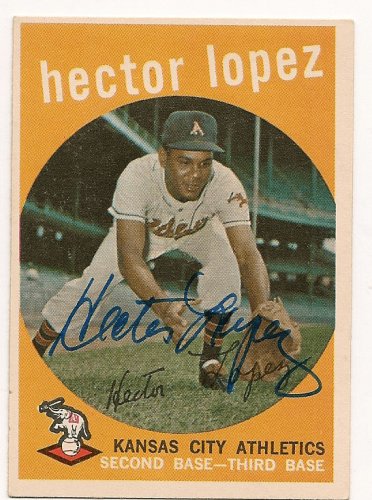 Hector Lopez Autographed Signed 1959 Topps Card - Autographs