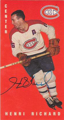 Henri Richard Autographed Signed 1994 Parkhurst Tall Boys Card Montreal Canadiens - Autographs