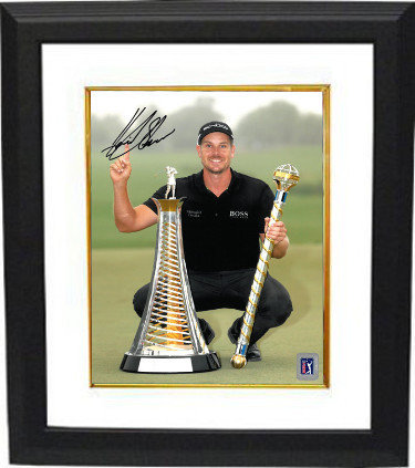 Henrik Stenson Autographed Signed PGA 8x10 Photo Custom Framing (2013 Race to Dubai Champion)- PGA Tour Hologram 