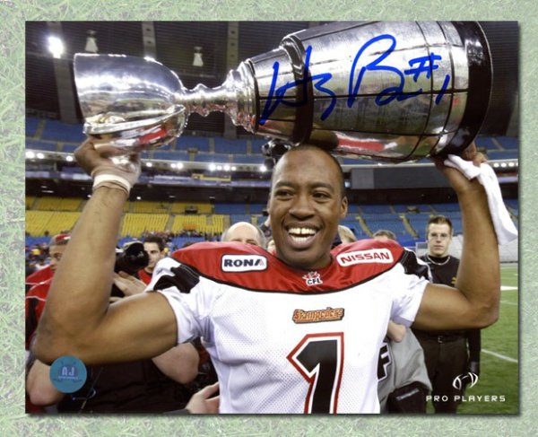 Henry Burris Autographed Signed Calgary Stampeders CFL Grey Cup 8x10 Photo