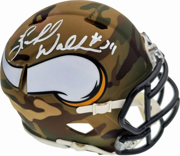 Herschel Walker Autographed Minnesota Vikings Camo Speed Mini Helmet Beckett Beckett