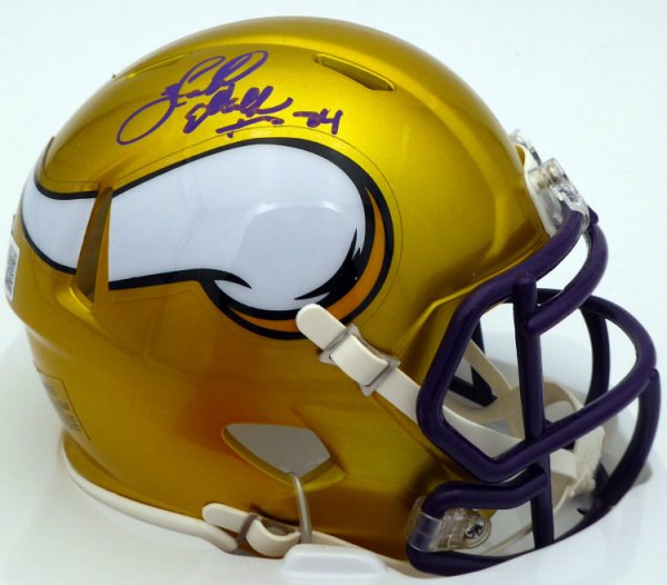 Herschel Walker Autographed Minnesota Vikings Yellow Flash Speed Mini Helmet Beckett Beckett