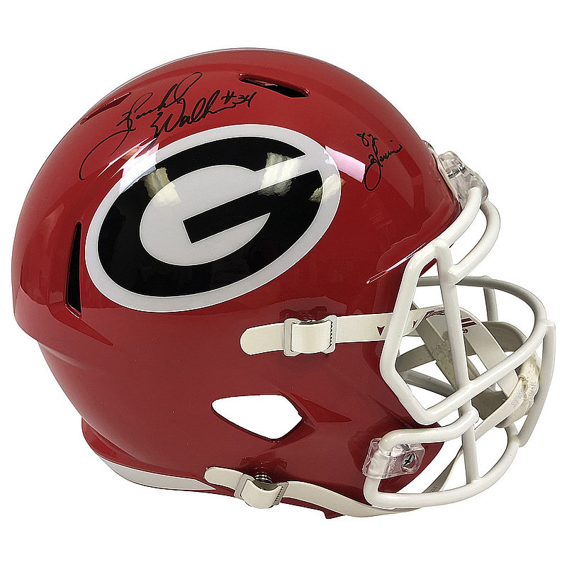 Herschel Walker Autographed Signed Georgia Bulldogs Riddell Speed Rep F/S Helmet w/ Insc-BAS 