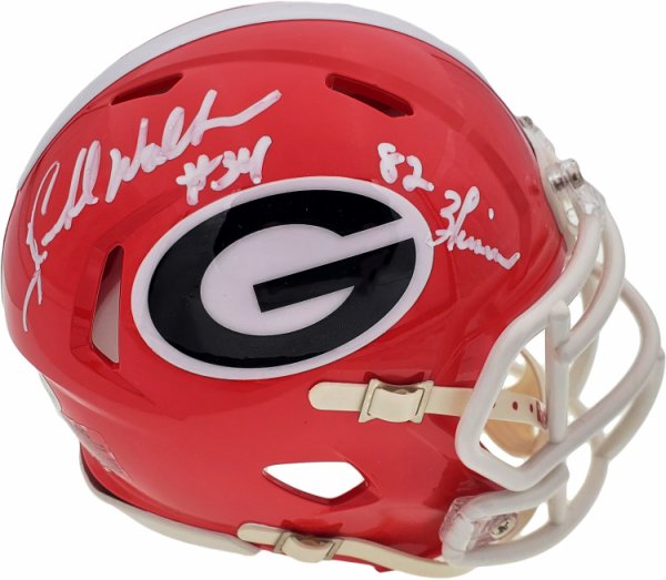 Herschel Walker Autographed Signed Georgia Bulldogs Speed Mini Helmet "Heisman 82" Beckett Beckett 