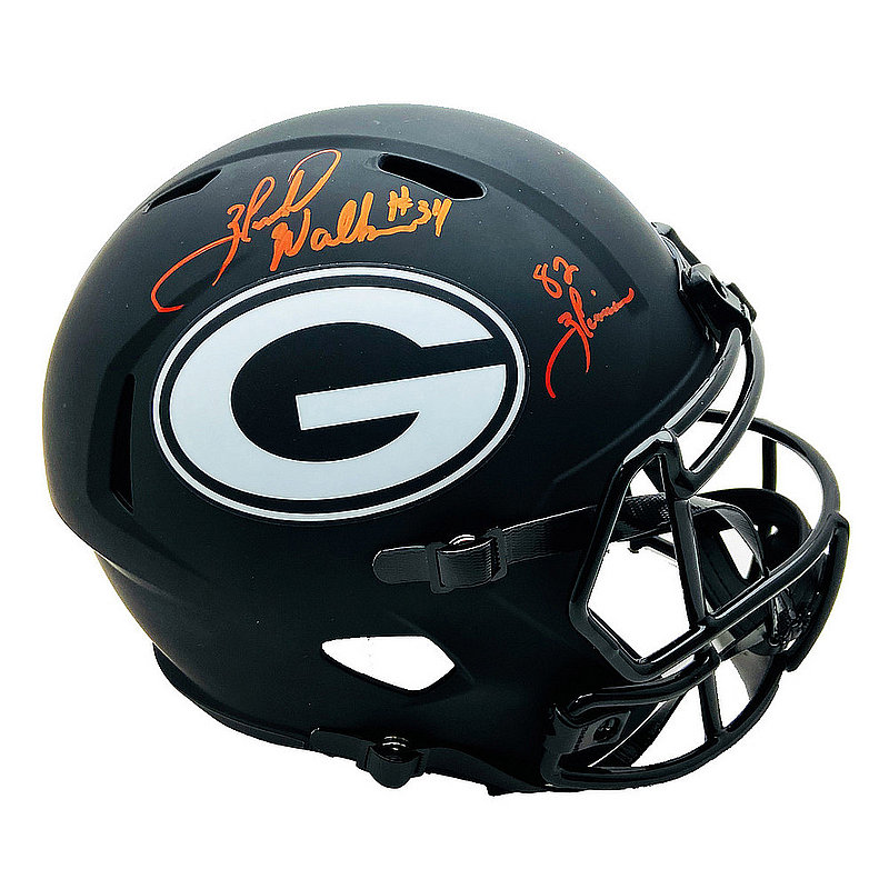 Herschel Walker UGA Bulldogs Eclipse Speed Rep Helmet "82 HT" Autographed Signed in Red -BAS 