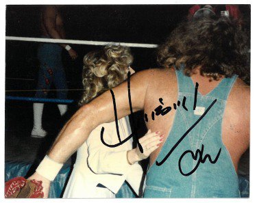 Hillbilly Jim signed Wrestling WWF 4.5x3.5 Candid Photo- JSA #AA38180