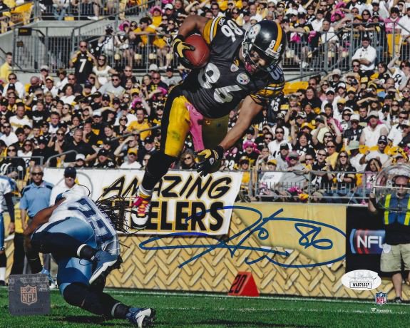 Hines Ward Autographed Signed 8X10 Pittsburgh Steelers Photo JSA - Autographs 