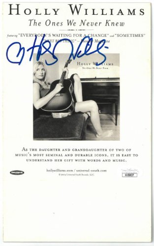 Holly Williams Autographed Signed The Ones We Never Knew Universal 5.5x7 Album Promo- JSA #KK58037 