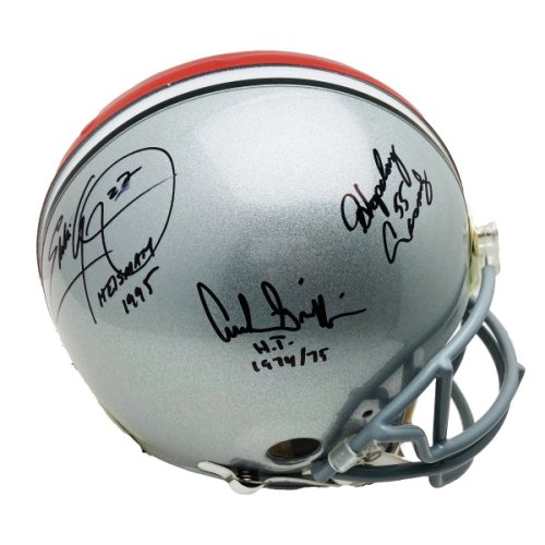 Hop Cassady, Eddie George, Archie Griffin Ohio State Buckeyes Autographed Signed Authentic Helmet - JSA Authentic 