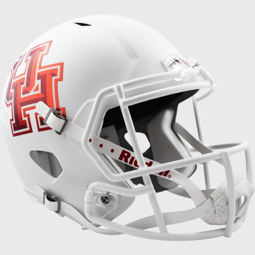 Houston Cougars Speed Replica Football Helmet Matte w/Chrome Decal 