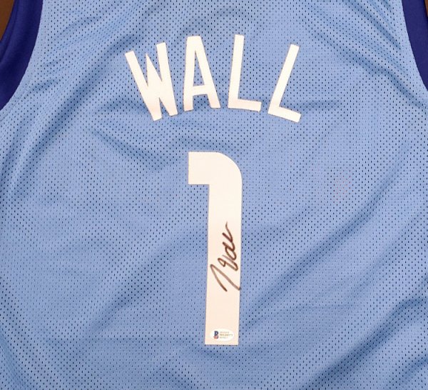 Houston Rockets John Wall Autographed Signed Light Blue Jersey Beckett Beckett 