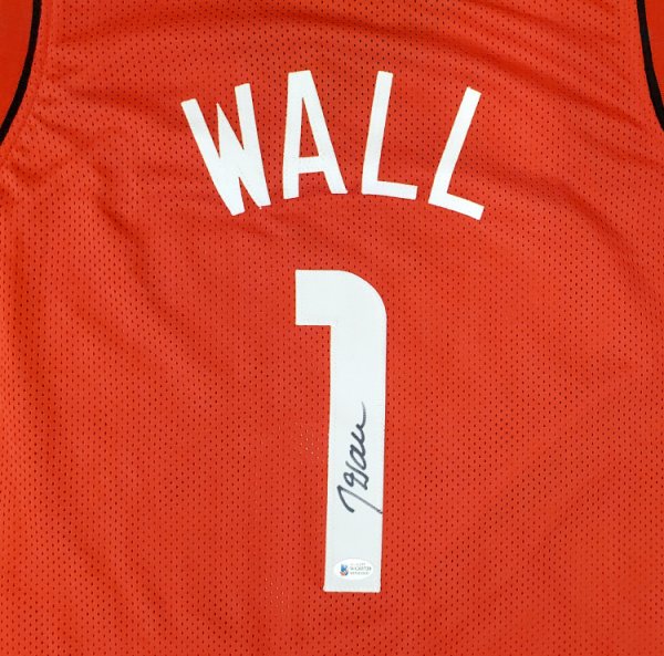 Houston Rockets John Wall Autographed Signed Red Jersey Beckett Beckett 