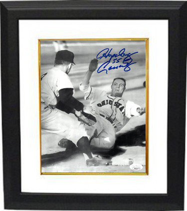 Howard "Hopalong" Cassady Autographed Signed Ohio State Buckeyes B&W Baseball 8x10 Photo Custom Framing 55- JSA 