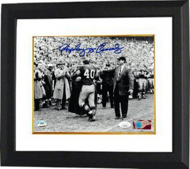 Howard "Hopalong" Cassady Autographed Signed Ohio State Buckeyes Last Game 8x10 B&W Photo 55 Custom Framing- JSA w/ Woody Hayes 