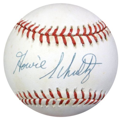 Howie Schultz Autographed Signed Official Al Baseball Brooklyn Dodgers PSA/DNA 