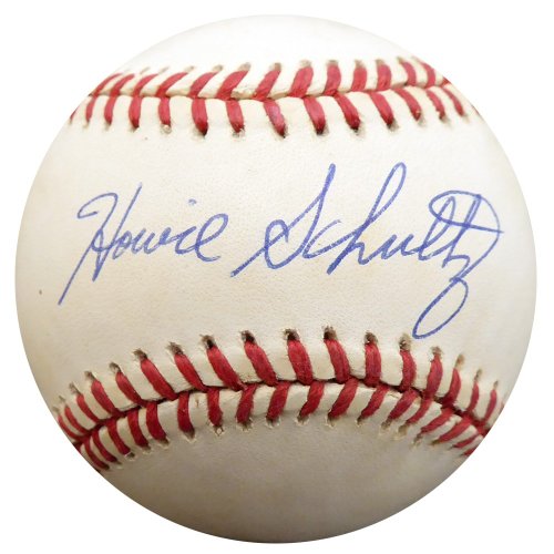 Howie Schultz Autographed Signed Official Nl Baseball Brooklyn Dodgers Beckett Beckett 
