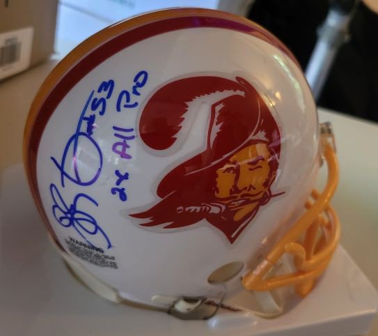 Hugh Green Autographed Signed "2X All Pro" Tampa Bay Buccaneers Mini Helmet - With COA - Autographs 