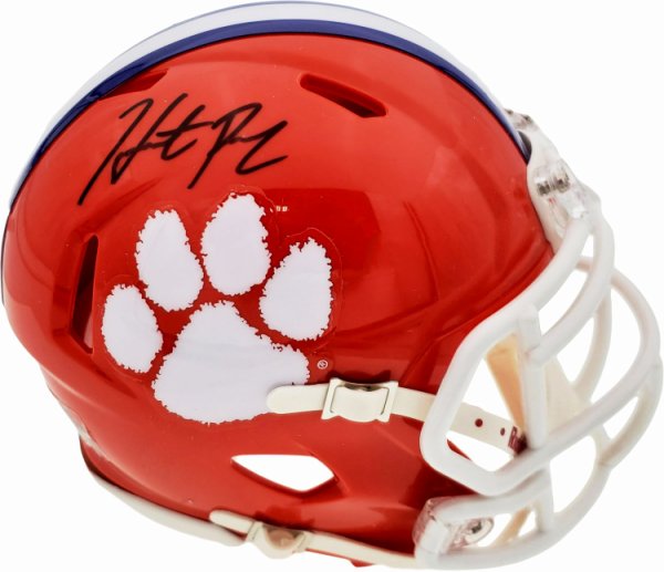 Hunter Renfrow Autographed Signed Clemson Tigers Orange Speed Mini Helmet Beckett Beckett 