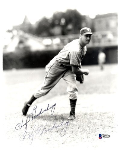 Hy Vandenberg Autographed 8X10 Photo New York Giants Beckett Beckett