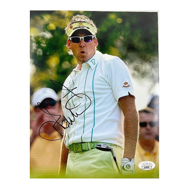 Ian Poulter Autographed Signed PGA Tour Visor with Sunglasses 8x10 Photo - JSA 