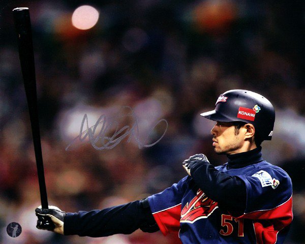 Ichiro Suzuki Autographed 8X10 Photo Wbc Japan Is Holo #76018