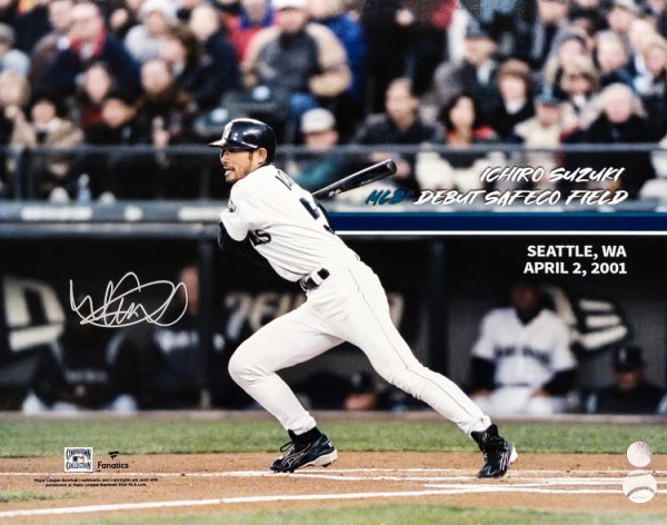 Ichiro Suzuki Autographed Signed 16X20 Photo Seattle Mariners MLB Debut Is Holo #212176 
