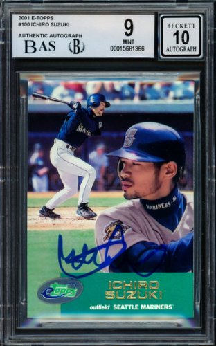 Ichiro Suzuki Autographed 2001 Topps Rookie Card #726