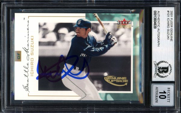 Ichiro Suzuki Autographed 2001 Topps Rookie Card #726